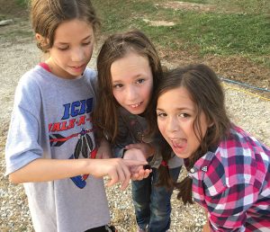 Kayle and her sisters observe a caterpillar. What will it become?