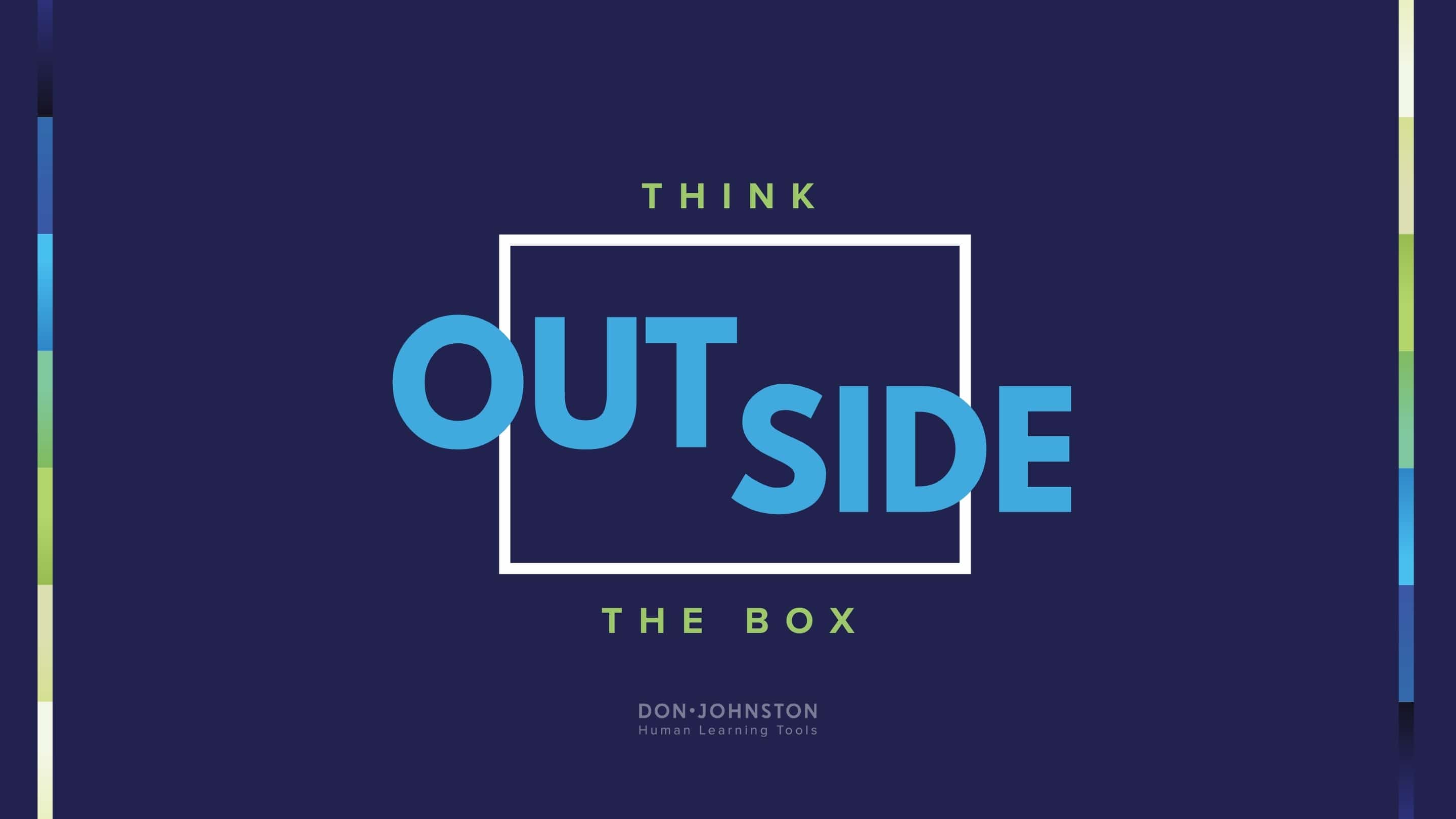 Think outside the box background for desktop